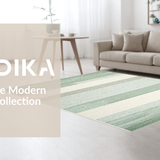 Ivory Minimalist Gridded Texture(Green)