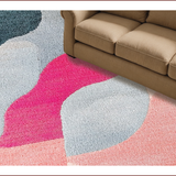 Ultra Soft Area Rug, Non Slip, Stain Resistant, Washable Area Rugs for Living Room, Bedroom, Modern Abstract Print(Gray)