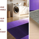 Ultra Soft Area Rug, Non Slip, Stain Resistant, Washable Area Rugs for Living Room, Bedroom, Luxurious Ombre Wave Pattern(Purple)