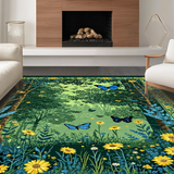 Lively Green Tiled Nature Scenes(Green)