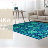 Vibrant Circular Textured Motif(Blue)