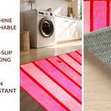 Joyful Cheerful Bath Mat Expression(Pink)