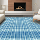 Airy Plaid Fusion(Blue)