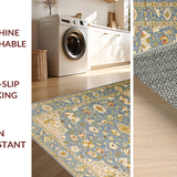 Rustic Earthy Floral Tiled Motif(Blue)