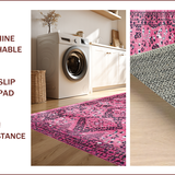 Ultra Soft Area Rug, Non Slip, Stain Resistant, Washable Area Rugs for Living Room, Bedroom, Feminine Soft Animal Motif(Pink)