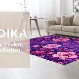 Ultra Soft Area Rug, Non Slip, Stain Resistant, Washable Area Rugs for Living Room, Bedroom, Stylish Luxe Shag Textures(Purple)