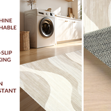 Stylish Transitional Creamy Swirl Art(Beige)