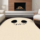 Gothic Whimsical Skull Illustration(Beige)