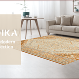 Ultra Soft Area Rug, Non Slip, Stain Resistant, Washable Area Rugs for Living Room, Bedroom, Contemporary Sand Minimalist Home Office Wool Rug(Beige)