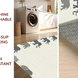 Contemporary Ivory Elephant Artwork(Gray)