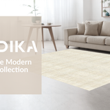 Ultra Soft Area Rug, Non Slip, Stain Resistant, Washable Area Rugs for Living Room, Bedroom, Luxurious Neutral Checkered Texture(Beige)