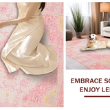 Elegant Pastel Abstract Brushstrokes(Pink)