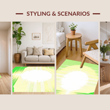 Contemporary Playful Circular Motif(Green)