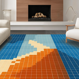 Lively Modern Diamond Design(Blue)