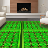 Rustic Shamrock Graphic Motif(Green)
