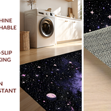 Ultra Soft Area Rug, Non Slip, Stain Resistant, Washable Area Rugs for Living Room, Bedroom, Colorful Night Sky Aesthetic(Purple)