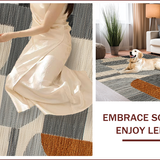 Ultra Soft Area Rug, Non Slip, Stain Resistant, Washable Area Rugs for Living Room, Bedroom, Vintage Abstract Boho(Gray)