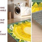 Trendy Colorful Contemporary Geometry(Yellow)