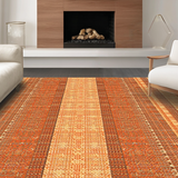 Ultra Soft Area Rug, Non Slip, Stain Resistant, Washable Area Rugs for Living Room, Bedroom, Chic Contemporary Solid Look(Orange)