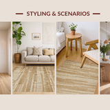 Stylish Natural Fiber Elegance(Beige)