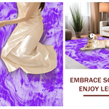 Ultra Soft Area Rug, Non Slip, Stain Resistant, Washable Area Rugs for Living Room, Bedroom, Stylish Contemporary Blended Tones(Purple)