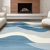 Whimsical Curved Jute Aesthetic(Blue)