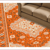 Ultra Soft Area Rug, Non Slip, Stain Resistant, Washable Area Rugs for Living Room, Bedroom, Boho Low Pile(Orange)