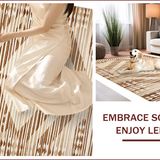 Ultra Soft Area Rug, Non Slip, Stain Resistant, Washable Area Rugs for Living Room, Bedroom, Chic Abstract Neutral Tones(Beige)