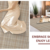 Inviting Subtle Checkered Design(Beige)