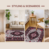 Minimalist Earth Tone Trellis Motif(Black)