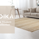 Ultra Soft Area Rug, Non Slip, Stain Resistant, Washable Area Rugs for Living Room, Bedroom, Organic Textured Rustic Charm(Beige)