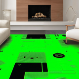 Charming Youthful Pixelated Design(Green)