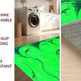 Ultra Soft Area Rug, Non Slip, Stain Resistant, Washable Area Rugs for Living Room, Bedroom, Luxurious Modern Fluffy Design(Green)