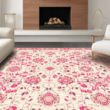 Chic Light Blue Medallion Design(Beige)