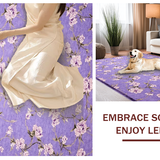 Ultra Soft Area Rug, Non Slip, Stain Resistant, Washable Area Rugs for Living Room, Bedroom, Vibrant Purple Abstract Swirls(Purple)