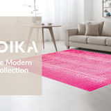 Ultra Soft Area Rug, Non Slip, Stain Resistant, Washable Area Rugs for Living Room, Bedroom, Fun Artistic Animal Silhouette(Pink)