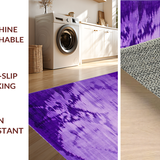 Ultra Soft Area Rug, Non Slip, Stain Resistant, Washable Area Rugs for Living Room, Bedroom, Vibrant Tie-Dye Aesthetic Fusion(Purple)