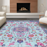 Luxurious Floral Symmetrical Elements(Blue)