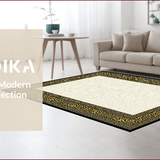 Ultra Soft Area Rug, Non Slip, Stain Resistant, Washable Area Rugs for Living Room, Bedroom, Elegant Wildlife Inspired Aesthetic(Beige)