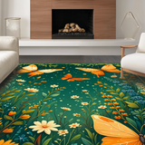 Whimsical Butterfly Garden Delight(Green)