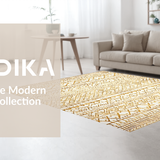 Ultra Soft Area Rug, Non Slip, Stain Resistant, Washable Area Rugs for Living Room, Bedroom, Contemporary Soft Color Tiled Design(White)