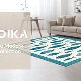 Coastal Aqua Graphic Motif(Blue)