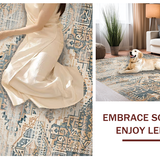 Transitional Warm Toned Medallion(Beige)