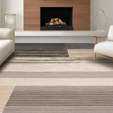 Ultra Soft Area Rug, Non Slip, Stain Resistant, Washable Area Rugs for Living Room, Bedroom, Refined Warm Tones Graphic Design(Beige)