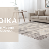 Ultra Soft Area Rug, Non Slip, Stain Resistant, Washable Area Rugs for Living Room, Bedroom, Rustic Earthy Geometric Aesthetics(Beige)