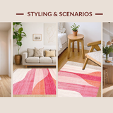 Graceful Linear Art Deco Style(Pink)