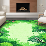 Whimsical Pastel Themed Landscape(Green)