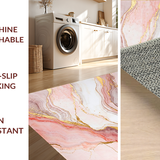 Ultra Soft Area Rug, Non Slip, Stain Resistant, Washable Area Rugs for Living Room, Bedroom, Modern Soft Tone Elegance(Pink)