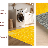 Ultra Soft Area Rug, Non Slip, Stain Resistant, Washable Area Rugs for Living Room, Bedroom, Modern Yellow Geometric Living Room Area Rug(Yellow)