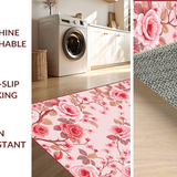 Ultra Soft Area Rug, Non Slip, Stain Resistant, Washable Area Rugs for Living Room, Bedroom, Contemporary Soft Petal Aesthetic(Pink)